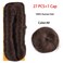 28 Pcs Human Hair Extensions with Top Closure Unprocessed Brazilian Curly Short Virgin Hair Weave Wavy (3" 4" 5" Mix Lenght 100g/pcs 4# Color)