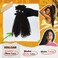 Afro Kinky Bulk Human Hair for Dreadlocks Extensions 1oz/30g,16 Inches,Texture 3C 4A,Natural Black #1B,100% Human Hair for Reparing Locs,Twists,Micro Twists or Braids（16inch Pack of 1）