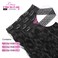 4Pcs Clip in Hair Extensions 20inch Wavy Curly Natural Black Hair Extensions Clip ins Thick Full Head Hairpieces Invisible Soft Lace Clip in Hair Extensions for women