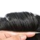 Mens Toupee Human Hair Replacement System Fine Mono Lace Toupee For Men Durable Lace&amp;PU Hairpieces For Men Hand Tied Monofilament Wig (8"X10"-120% Med-light to Medium Density, 1B Off Black)