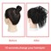 KETHBE Messy Bun Hair Piece,Synthetic Tousled updo Hair Buns Hair Piece Short Ponytail Faux Hair Scrunchie Extension with Elastic Rubber Band Fake Hair Bun Pieces Accessories for Women (Black)