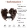 Messy Bun Hair Piece Side Comb Clip in Hair Bun Hairpiece for Women Short Natural Straight Versatile Adjustable Styles Easy Hair pieces (Dark Brown-S)