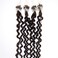 Micro Link Curly Hair Extensions Micro Ring Beads Loop Tip Real Remy Human Hair Dark Brown 20inch 100s