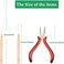 3Pcs Micro Link Hair Feather Extensions Tool Sets, 3 Holes Mini Hair Pliers, Micro Pulling Needle, and Loop Threader for Microlink Rings Hair Extension Beads