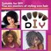 MIMAN 6 Packs 8 Inch Short Crochet Braids Passion Twist Hair Marlybob Jerry Curl Crochet Hair Synthetic Kinky Curly Crochet Hair Extention for Black Women DIY Crochet Bun Braided Wig(Natural Black)