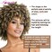 MIMAN 5 Packs 10 Inch Short Curly Crochet Hair for Black Women 6MM Crochet Braids Synthetic Hair Extension for Women DIY Mohawk Afro Braided Dreadlock Wigs(Blonde)