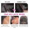 Miss Flower 250 Density 13x6 Lace Front Wigs Human Hair 32 inch 18A Grade Straight Lace Front Wigs Human Hair Wigs For Black Women HD Transparent Lace Front Wigs 100% Human Hair Pre Plucked