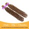 Human Braiding Hair for Boho Knotless Braids Bulk Curly Bundles Human Hair for Micro Braiding Wet and Wavy Water Wave No Weft Human Hair Extension for Box Boho Braids 100g with 2 Bundles 27#（16 inch）