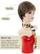 TISHINING Brown Highlight Short Pixie Cut Wigs for Women Layered Brown Mix Blonde Wig with Bangs Synthetic Natural Looking Daily Party Wig