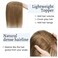 Hair Toppers for Women Real Human Hair No Bangs 7 * 13 CM Silk Base Clip In Topper Hairpieces Wiglet Top Hair Pieces for Women With Thinning Hair -10 Inch Light Brown