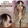 Synthetic Lace Front Wigs for Black Women 13x4x1 Ombre Blonde Wigs Ready to Wear HD Glueless Natural Wavy Wig Long 26 Inch Middle Part Wig