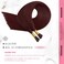 Moresoo Itip Human Hair Extensions Burgundy 18inch I Tip Hair Extensions Human Hair Wine Red Hair Extensions Real Human Hair Itip 0.8g/s 50s