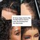4C Edges Kinky Curly Lace Front Wigs Human Hair 13x4 HD Transparent Lace Frontal Wigs with Curly Edges Baby Hair, Deep Wave Curl Wig Pre-Plucked Hairline 180% Density 22 inch