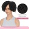 Ms Taj 7" Short Dreadlock Hair Topper Wig for Women - Synthetic Dreadlocks Wiglets Hairpiece with Natural Black Locs for Black Women with Thinning Hair