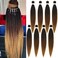 Pre Stretched Braiding Hair 26 inch 1B/30/27 Braiding Hair for Black Women 8Packs Crochet Boho Braiding Hair Non Toxic (26 Inch(8packs), 1B/30/27)