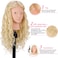 MYSWEETY 26'' Mannequin Head with Hair, 80% Real Human Hair Hairdresser Practice Training Head Cosmetology Mannequin Manikin Doll Head with Table Clamp Holder + DIY Hair Styling Braid Set (Blonde, No