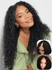 Nadula EasiContour V Part Wigs Human Hair Jerry Curly Glueless Wigs Upgraded U Part Human Hair Wigs for Women Clip in Half Wig Beginner Friendly Easy Wear Wig 150% Density 18inch