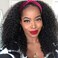Nadula 10A Afro Kinky Curly Half Wigs Human Hair for Black Women 100% Virgin Hair Curly 3/4 Half Wig, Kinky Curly Headband Wigs Human Hair No Lace Front Glueless 180% Density 18 Inch