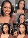 Nadula Glueless Yaki Straight Bob Bye Bye Knots 7x5 Lace Front Wigs Human Hair Pre Plucked Invisible Knots Pre Everything 3S Ready to Wear Short Yaki Bob Wigs Pre Cut 150% Density 10inch