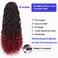 Goddess Locs Crochet Hair 6 Packs 18 Inch Wavy Curly Faux Locs Crochet Hair Pre Looped Crochet Synthetic Braids Hair With Curly Ends Crochet Faux Locs Hair for Black Women Extensions