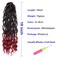 Goddess Locs Crochet Hair 6 Packs 18 Inch Wavy Curly Faux Locs Crochet Hair Pre Looped Crochet Synthetic Braids Hair With Curly Ends Crochet Faux Locs Hair for Black Women Extensions