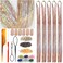 Hair Tinsel Kit with Tools Galaxy Glitter Tinsel Hair Extensions Heat Resistant Highlights Sparkling Fairy Hair for Kids Women Girls(48 Inch Pack of 5Pcs, Galaxy)