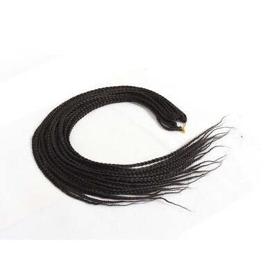 6 Packs/Lot Medium Box Braids Crochet Hair 22 Strands/Pack 1cm in Diameter MRico 3X Box Braid Twist Synthetic Braiding Hair Extensions (30 Inch, #4)