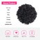 Yinmei Baibian Curly Wavy Afro Puff Drawstring Ponytail Hair Extension for Black Women Loose Wave Short Mini Afro Puff Hairpieces for Girls Kids(1B#)