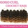 Gogo Curl Crochet Hair 10 Inch Short Curly Crochet Hair for Black Women Beach Curl Water Wave Curly Crochet Braids Hair, Deep Wave Synthetic Braiding Hair Extensions (10 inch 7 Packs 1B/27)