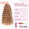 Gogo Curl Crochet Hair 12 Inch 8 Packs Short Curly Crochet Hair for Blcak Women - Beach Curl Crochet Hair - Deep Wave Crochet Hair - Water Wave Braids Synthetic Hair Extensions (12 Inch 8 Packs, 27)