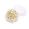 500 PCS Silicone Lined Beads Nano Micro Link Rings Hair Extension Beads for Hair Extensions 3.0x1.8x2.2 mm(Blonde)