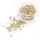 500 PCS Silicone Lined Beads Nano Micro Link Rings Hair Extension Beads for Hair Extensions 3.0x1.8x2.2 mm(Blonde)
