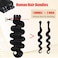 Human Hair Bundles Raw Body Wave Single Bundles 100% Unprocessed Virgin Human Hair 12A Quick Weave Bundles Real Human Hair Extensions Natural Black（28 Inch）