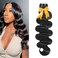 Human Hair Bundles Raw Body Wave Single Bundles 100% Unprocessed Virgin Human Hair 12A Quick Weave Bundles Real Human Hair Extensions Natural Black（28 Inch）