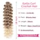 Unionbeauty 8 Pack GoGo Curl Crochet Hair Ocean Wave 18 Inch Water Wave Crochet Hair for Women Beach Curl Curly Crochet Hair Ombre Blonde Synthetic Curly Braiding Hair Extension T27/613#