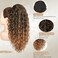 Curly Drawstring Ponytail Synthetic Extension for Black Women - 20 Inch Long Curly Wavy Thick Hairpieces