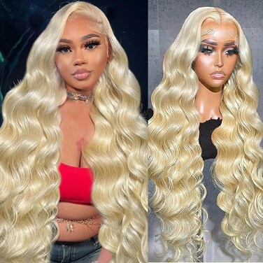 613 Lace Front Wig Human Hair Body Wave 360 Lace Front Wigs Human Hair 200 Density 360 HD Lace Front Wigs Human Hair Pre Plucked With Baby Hair (38 Inch,Body Wave)