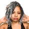 Niseyo 6 Inch Passion Twist Hair Pre-twisted 8 Packs Pre-looped Crochet Passion Twist Crochet Hair Short Braids (8Packs,TGrey/Ombre Grey)