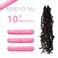 10 Inch Soft Locs Crochet Hair 6 Packs Short Straight Pre-looped New Faux Locs Crochet Hair, 4#(Brown)