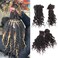 Human Hair Dreadlocks Extensions Freego Curly In the End 0.6cm Thickness Goddess Dreadlocks(12Inch 0.6cm 20locs, Nstural black)