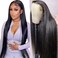 NVL Lace Front Wigs Human Hair Pre Plucked with Baby Hair 200 Density 13x4 HD Transparent Straight Lace Front Wigs for Women Human Hair Glueless (22 Inch, Natural Color)