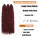 Felek 30inch Ocean Wave Crochet Braiding Hair 3 Packs Burgundy Color Deep Water Crochet Braids Hair Wavy Curly Synthetic Crochet Braided Hair For Black Women(Bug)