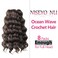 Ocean Wave Crochet Hair 12 Inch 8 Packs Soft Deep Twist Crochet Braids Synthetic Wavy Braiding Hair Extensions (4# Brown)