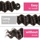 Ocean Wave Crochet Hair 12 Inch 8 Packs Soft Deep Twist Crochet Braids Synthetic Wavy Braiding Hair Extensions (4# Brown)
