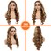 Ombre Lace Front Wig Human Hair 26Inch Highlight Wig Human Hair 13x4 HD Transparent Body Wave Lace Front Wigs Human Hair 180% Density Honey Blonde Wig Human Hair Wigs for Women Pre Plucked