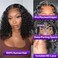 Glueless Curly Wigs Human Hair Pre Plucked Curly BOB Wig Human Hair 5x5 HD Lace Closure Wig Human Hair Wigs for Black Women Deep Wave Pre Plucked Lace Wig Wear and Go 180 Density 14 inch
