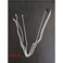 4PCS Dreadlocks Metal Tassel Ponytail Multi-Strand Hair Chain Prom Party Concave styling hair accessories hair extension chain with clip for girls and women (silver)