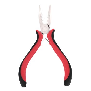Hair Extensions Pliers,1PCS 3 Holes Mini Microlinks Pliers,Hair Extensions Tools,Micro Links Opener and Removal Tool for Micro Nano Rings Beads Extensions or Feather Extensions,Red