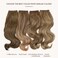 SARLA Invisible Wire Hair Extensions with 3 Clips Short Synthetic Wavy Curly Hairpiece Adjustable Transparent Headband for Women 12 Inch Ash Medium Brown/Ash Blonde Highlights