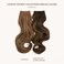 SARLA Invisible Wire Hair Extensions with 3 Clips Long Synthetic Wavy Curly Hairpiece Adjustable Transparent Headband for Women 18 Inch Dark Brown/Golden Blonde Highlights